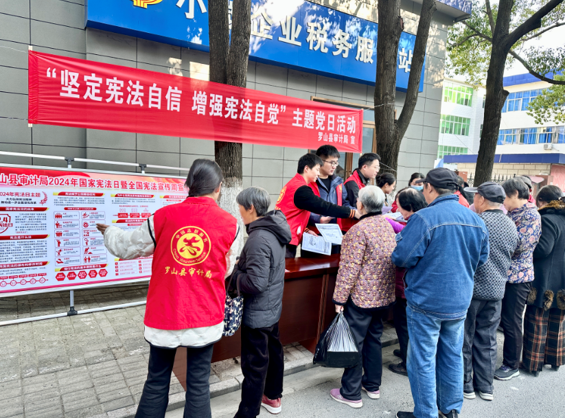 罗山审计：宪法宣传进社区