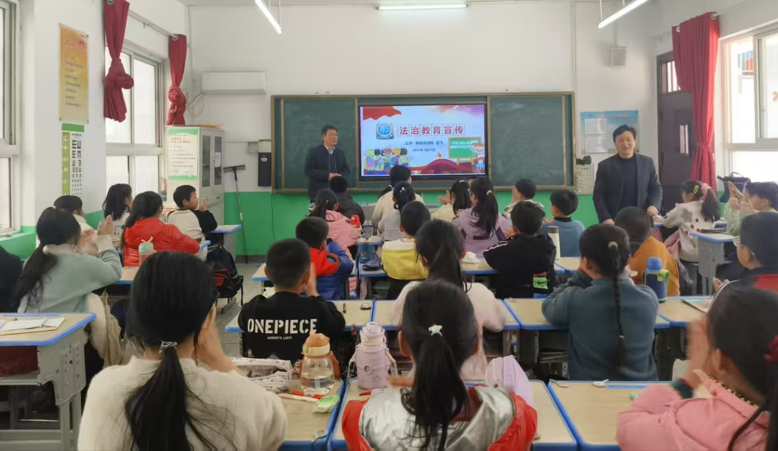 新县司法局新集司法所开展 法治宣传教育进课堂活动