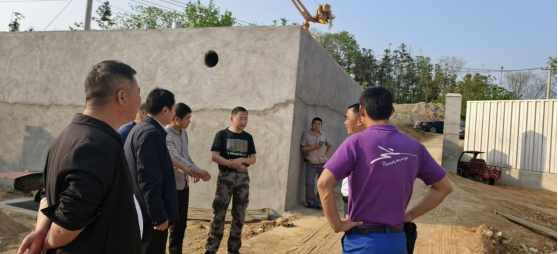县政府副县长王淼舸实地督导灵山镇彭庄水厂升级改造工程