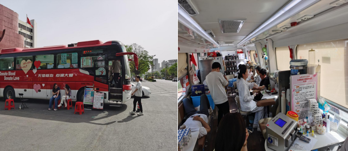 浉河区积极组织开展无偿献血活动