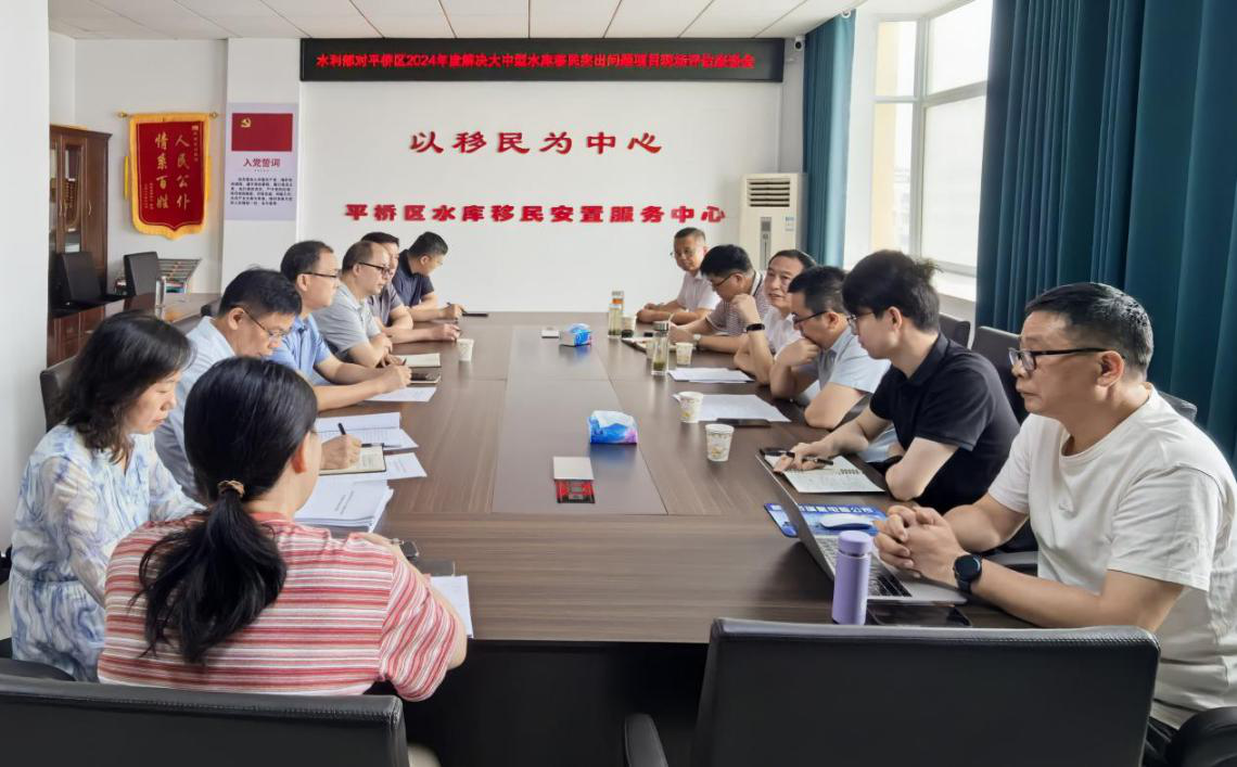 水利部专家组对平桥区2024年度解决大中型水库移民突出问题项目实施成效进行现场评估