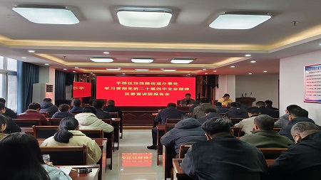 珍珠路街道办事处举行学习贯彻党的二十届四中全会精神宣讲会