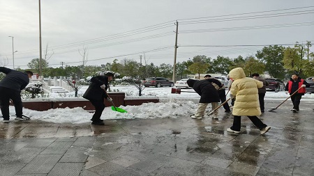 珍珠路街道办事处：“闻雪而动，保畅护安”，全力开展扫雪除冰行动