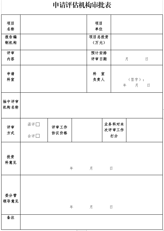 信阳市发展和改革委员会关于印发投资咨询评估管理办法 (2022年修订）的通知