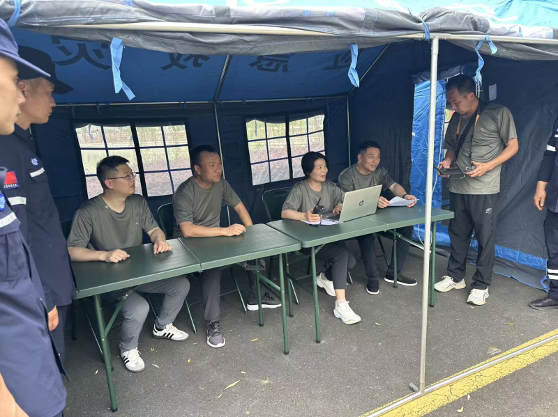 光山县应急管理局开展防汛应急通信保障 实战演练