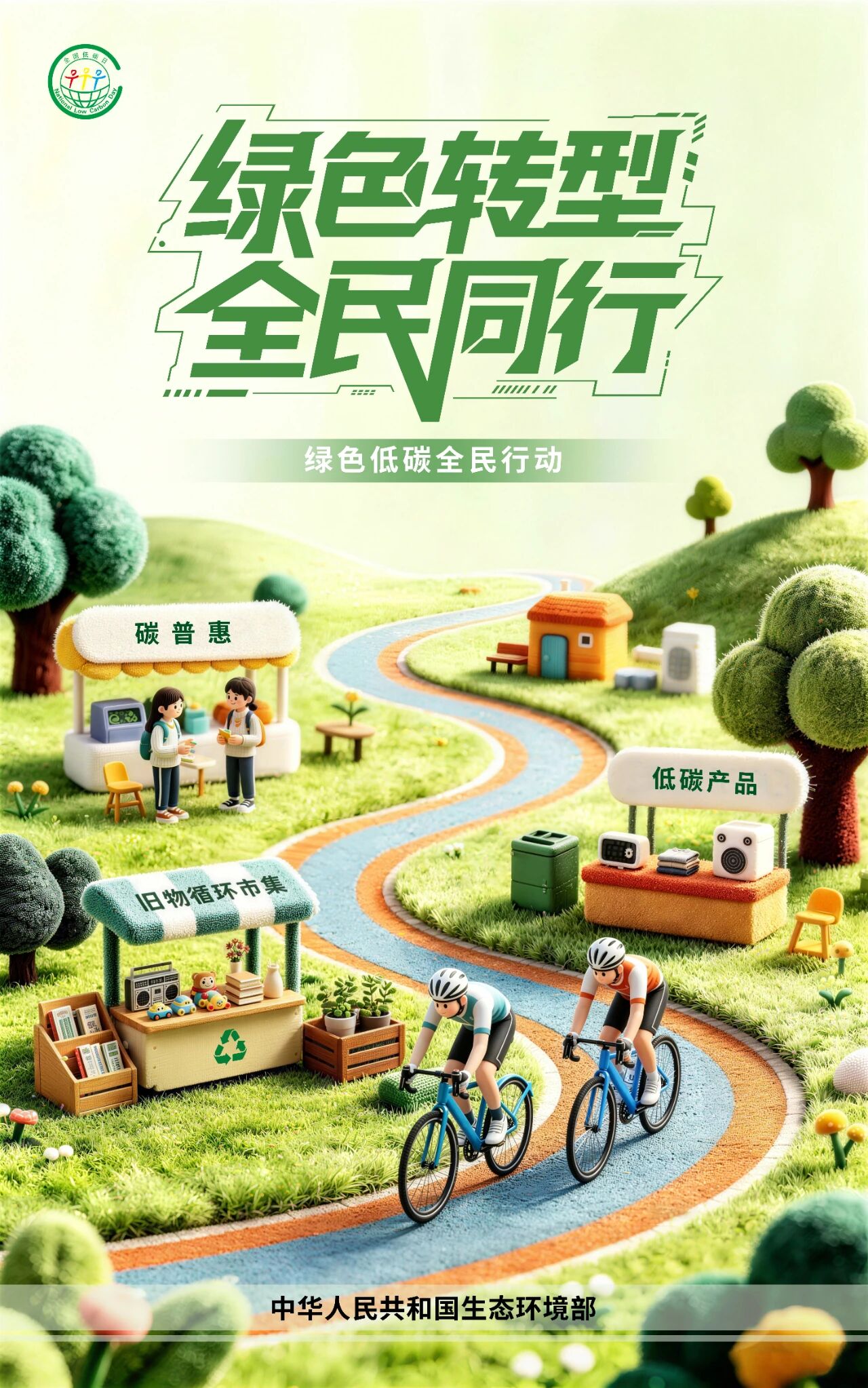 生态环境部发布2026年“全国低碳日”招贴画